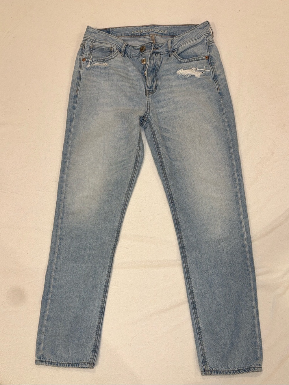 American Eagle Outfitters Light Blue Straight Leg Jeans
